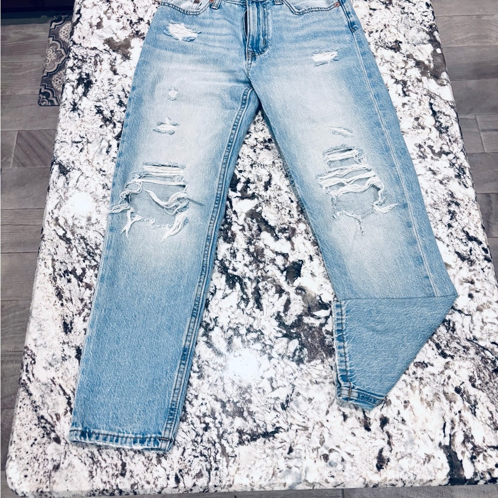 Aeropostale Light Blue Distressed Jeans